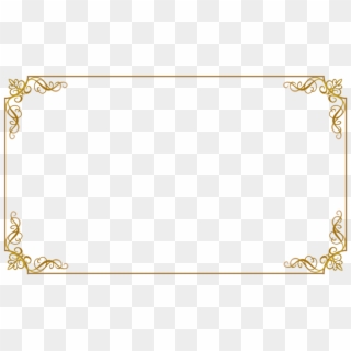 Free Png Golden Frame Border Png Images Transparent - Gold Frame Hd Png, Png Download