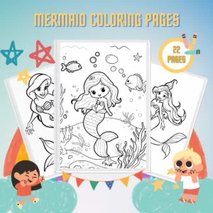 Mermaid Coloring Pages thumbnail
