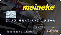 Meineke Credit Card Image