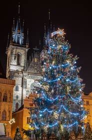 Christmas center of Prague, the Czech Republi