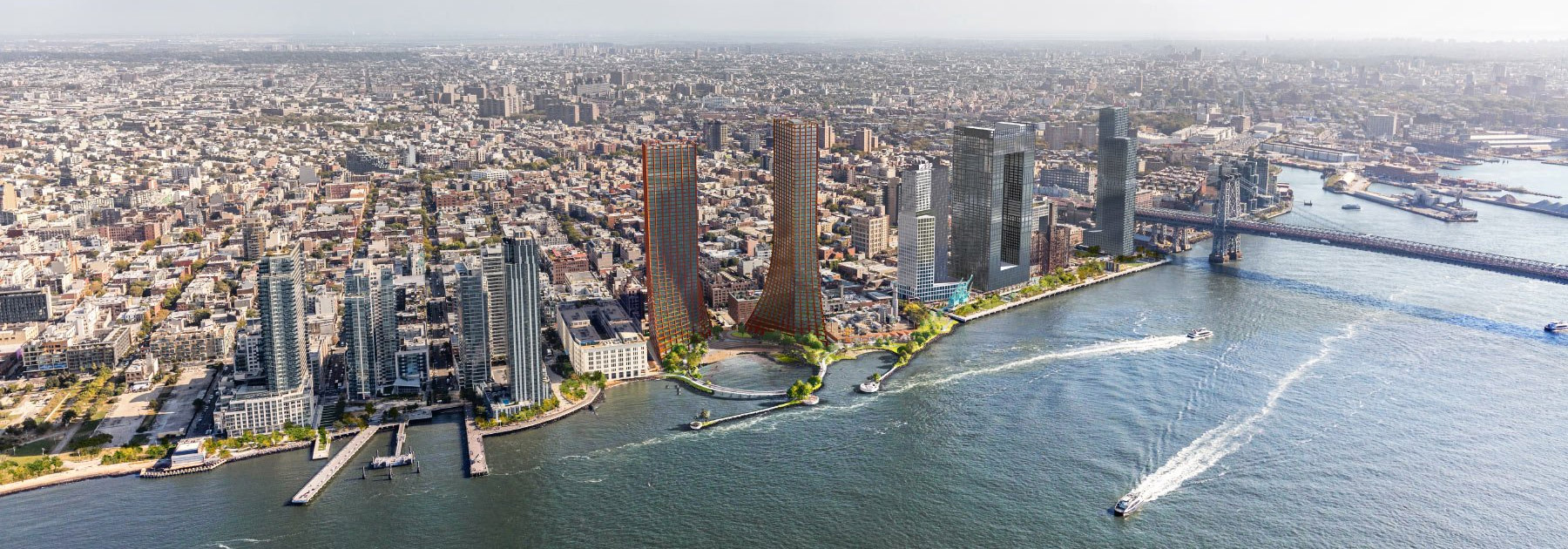 bjarke ingels group + field operations draw up river street masterplan for NYC waterfront