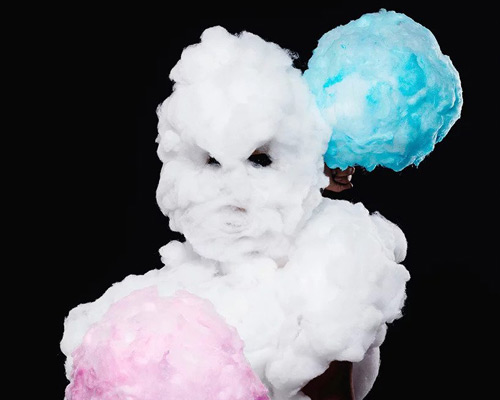 wearable sculptures by PYUUPIRU express gender and the human form as 'a higher world'