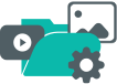 Digital Asset Management Icon
