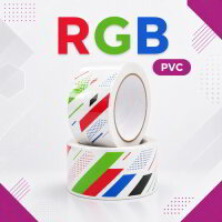 PVC Klebeband in RGB Farben