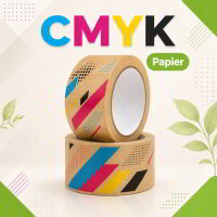 Papier Klebeband in CMYK Farben