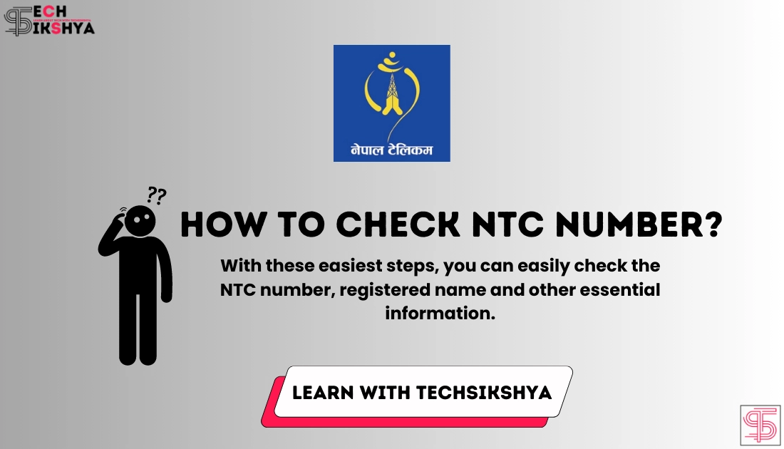 Check NTC number and registered name
