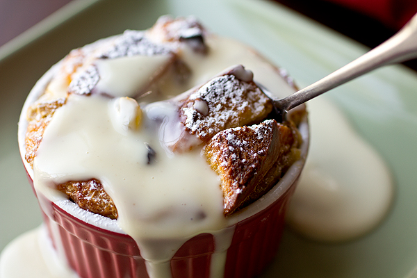 Bread Pudding with Spiced Rum Sauce | thecozyapron.com
