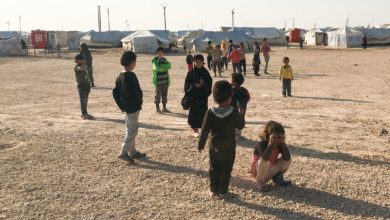 Children in Al Hol camp, Syria