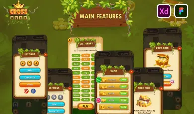 Main features, leaderboard page template