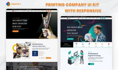 Printify creative homepage template