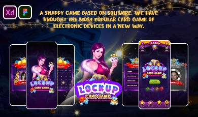 Lady holding cards on the main homepage