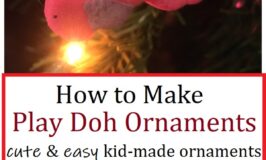 how to make ornaments from play doh