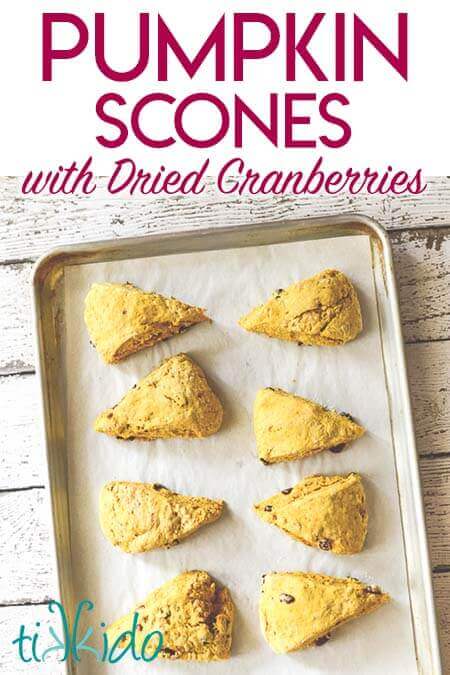Pumpkin Cranberry Scones Recipe