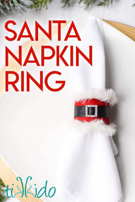 DIY Santa Napkin Ring