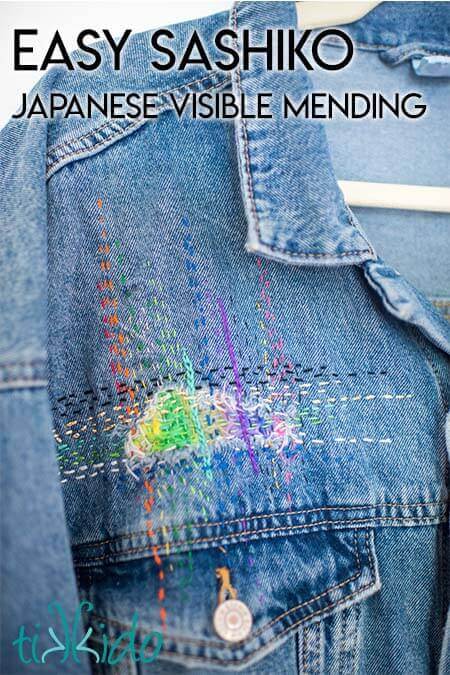 Easy Sashiko Japanese Visible Mending