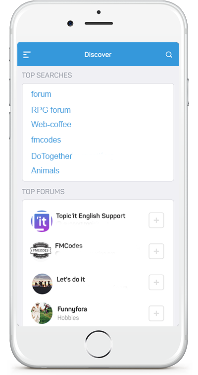 Search for forums