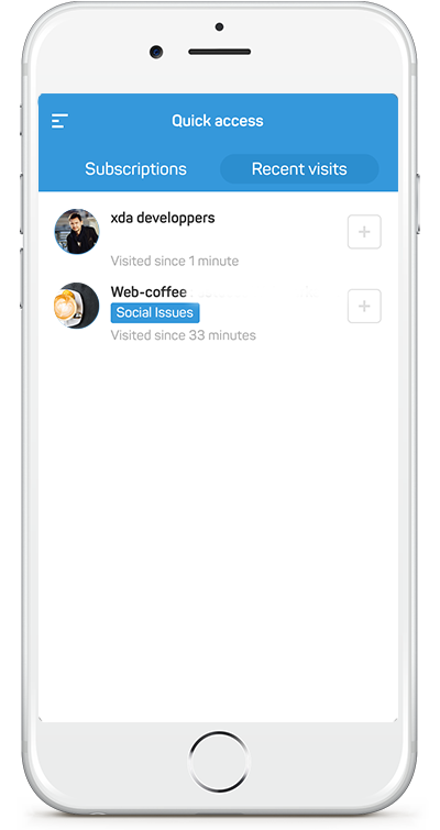 Easy forums access