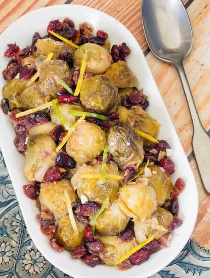 Instant Pot Cranberry Brussels Sprouts