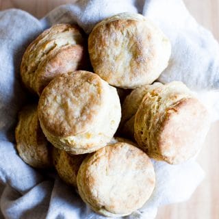 Overhead Sourdough Biscuits