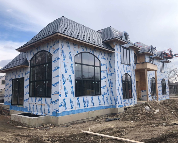 Black vinyl windows
