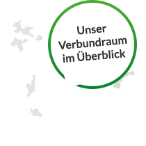 Die Verbundkarte zeigt die Regionen vom VRR.