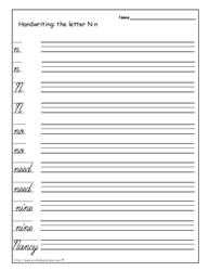 Cursive Writing Worksheets