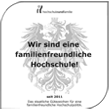 Gütezeichen hochschuleundfamilie
