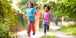 kids running