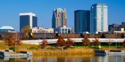a city skyline