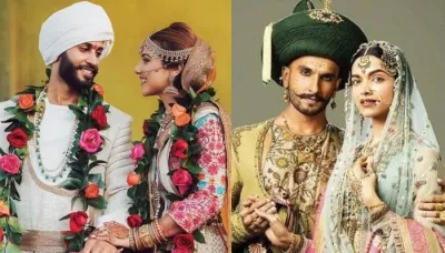 This Couple Reminded Us Of 'Bajirao Mastani' With Their Unique Ensemble For Their Wedding Day
