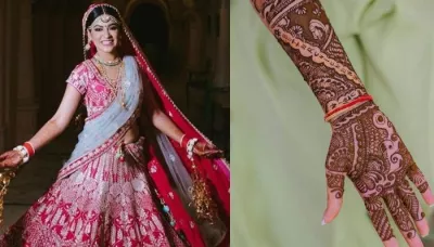 This Bride Sets A Trend With Her Unique 'Butter Chicken With Bhujia' Mehendi Design