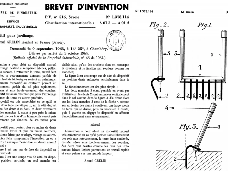 Broadfork : &lsquo;La grelinette&rsquo;, a French invention from 1952