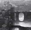 Grabado: puente sobre el r&iacute;o (detalle)
