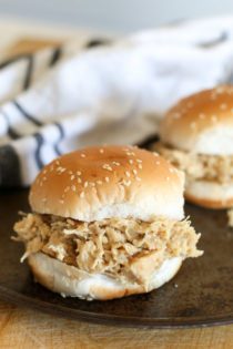 shredded chicken sandwiches