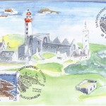 Un timbre sur La pointe Saint-Mathieu