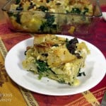 Greek Breakfast Strata from Curious Cuisiniere
