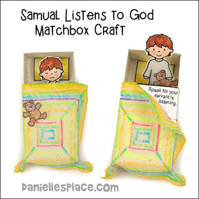 Samuel Listens to God Matchbox Bible Craft