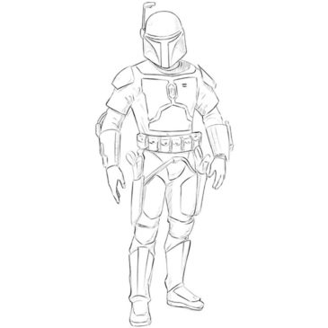 How to Draw Jango Fett