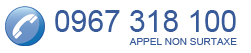 Contactez-nous par t&eacute;l&eacute;phone: 0967318100