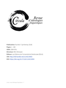 Cover for issue 'Number 7, Spring 2018' of the journal 'Circula'