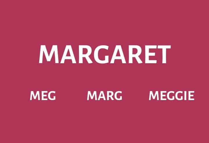 Nicknames for Margaret