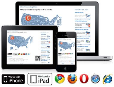 WordPress US map