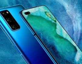 Le Honor V30 en bleu