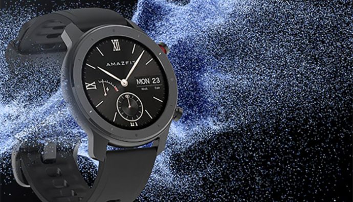L'Amazfit GTR Lite en version noire