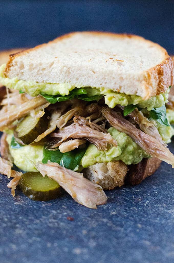 Roasted Turkey and Avocado Sandwich | giverecipe.com | #leftoverturkey #avocado