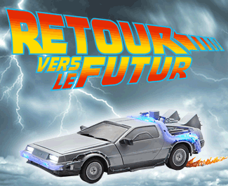 Retour vers la Futur - Delorean Time Machine & Figurines