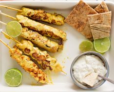 Easy Barbecued Chicken Skewers