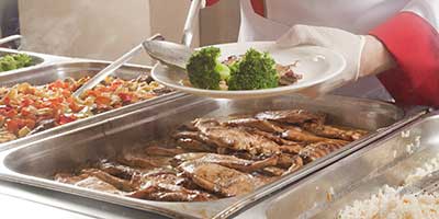 Food service buffet line