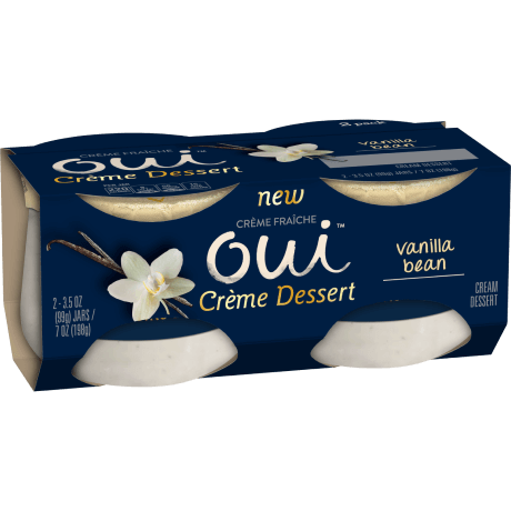 package of Oui Creme Dessert Vanilla Bean flavor