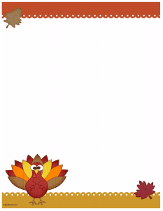 Thanksgiving border